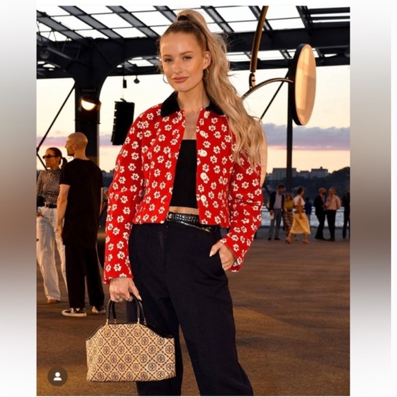 New Tory Burch Flower Stencil Bouclé Jacket - Picture 7 of 15